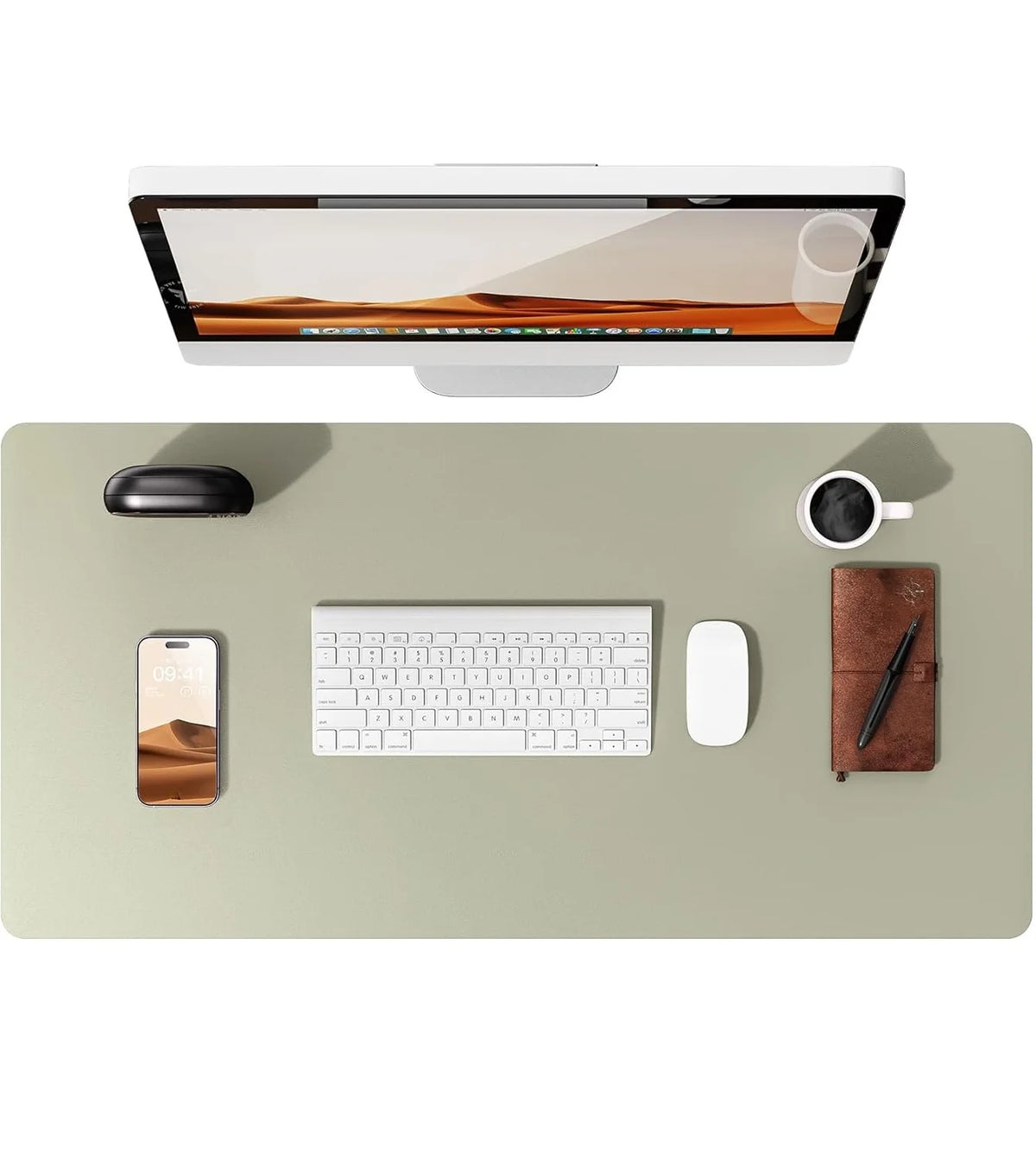 Desk mat de cuero PU grande (80x40 o 90x43 cm)