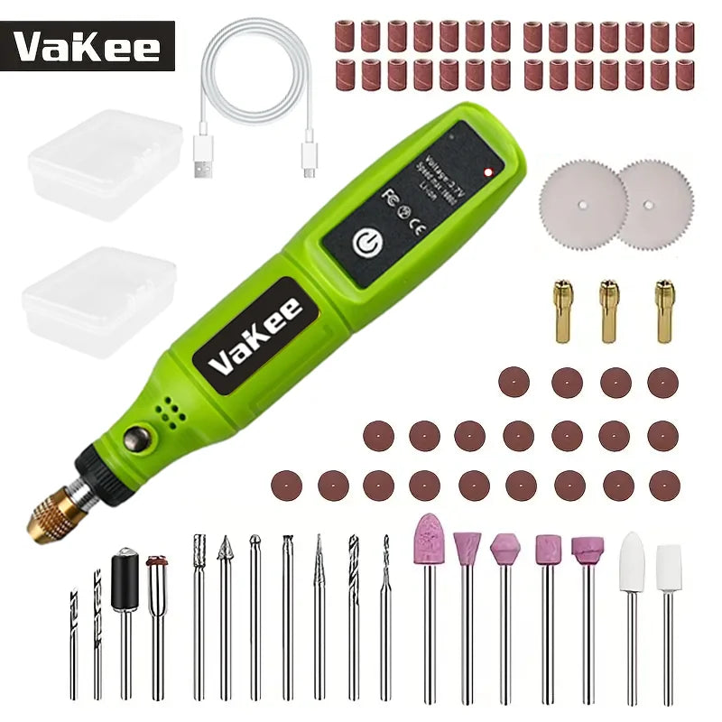 Mini taladro y grabador rotativo USB recargable (para makers)