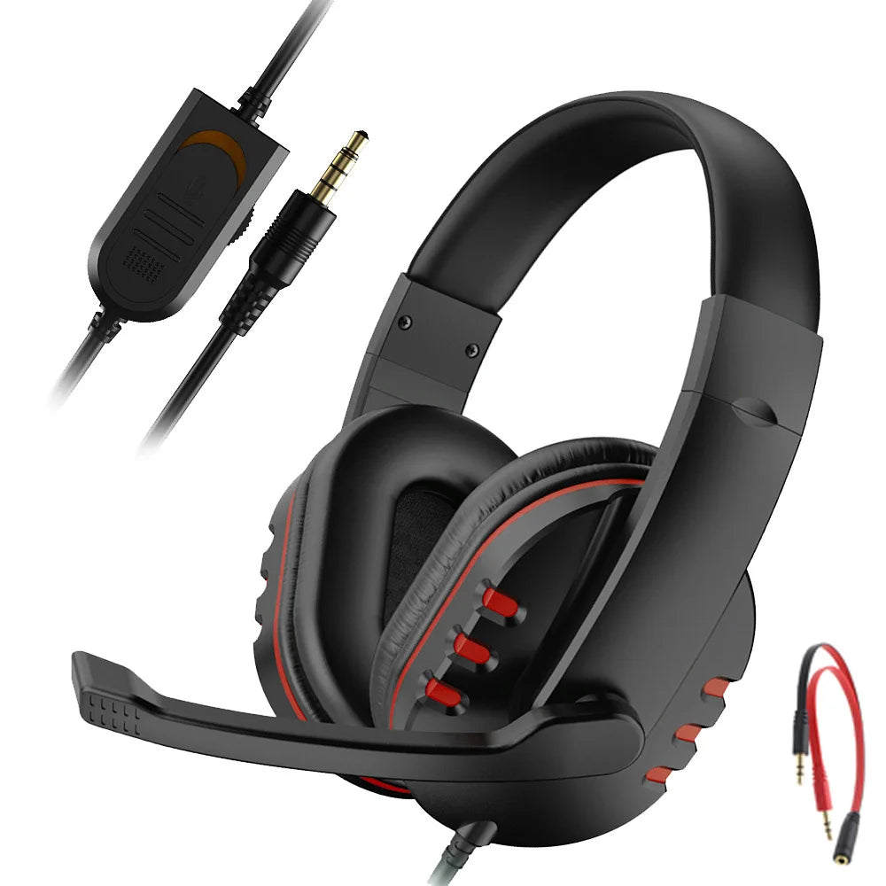 Headset gamer con micrófono y control de volumen (PC / PS4 / Xbox)