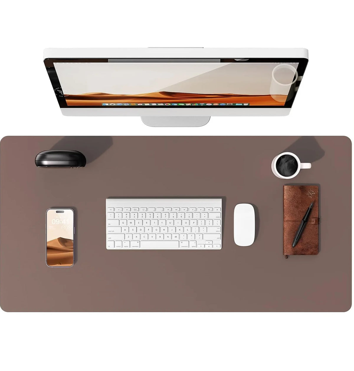 Desk mat de cuero PU grande (80x40 o 90x43 cm)