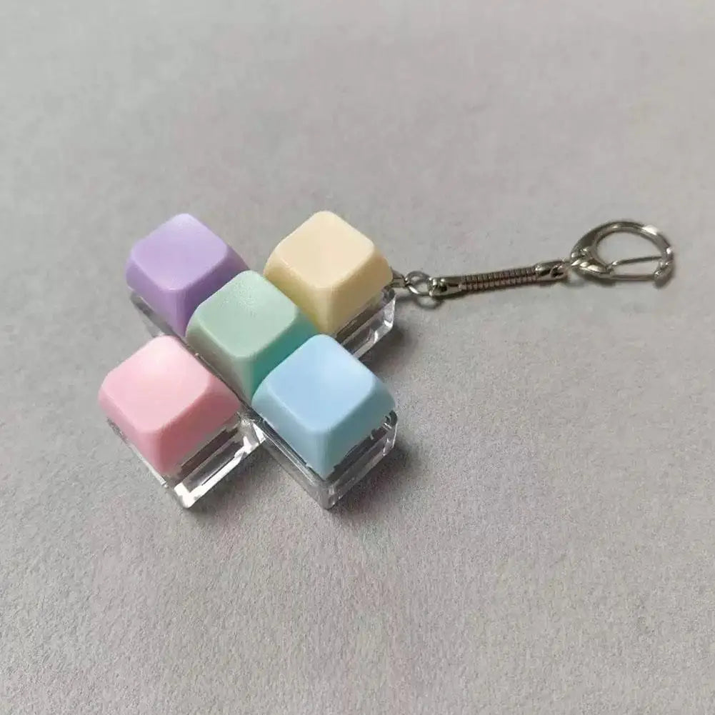 Llavero clicker de teclado mecánico (anti-estrés)